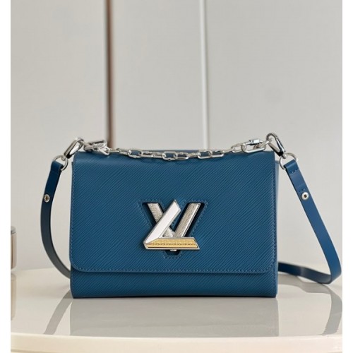 Louis Vuitton Twist LV Blue Epi Leather Bag