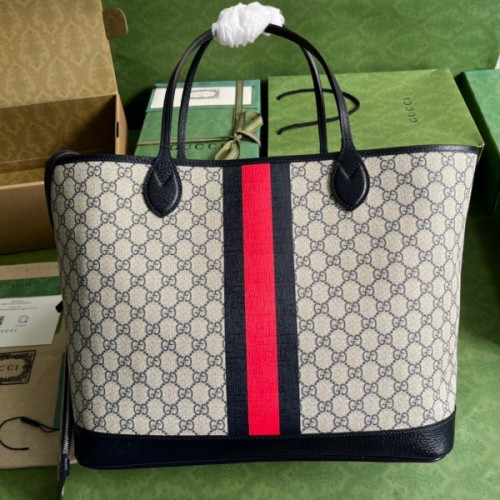 Gucci Blue Ophidia GG Large Tote