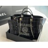 Chanel 2023 Maxi Shopping Tote Black Bag