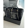 Chanel 2023 Maxi Shopping Tote Black Bag