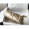 Chanel 19 golden leather large bag
