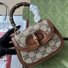 Gucci Bamboo 1947 GG crystal mini top handle bag