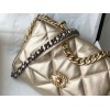 Chanel 19 golden leather large bag