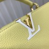 Louis Vuitton M21798 Capucines BB Yellow Leather Bag