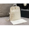 Chane white lampskin backpack