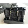 Chanel 2023 Maxi Shopping Tote Black Bag