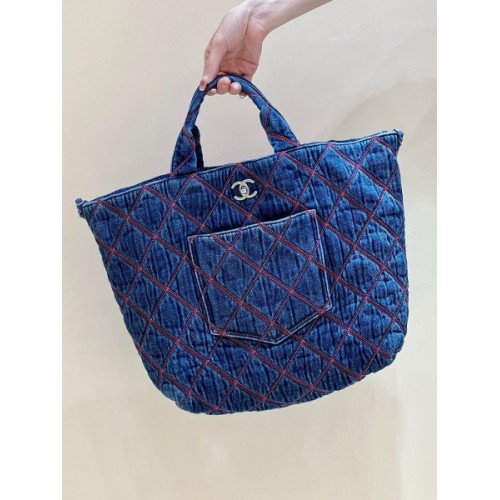 Chanl denim tote bag