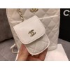 Chane white lampskin backpack
