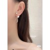 Dior pearl silver earings