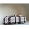 Chanel CF tweed black white 25cm bag