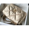 Chanel 19 golden leather large bag