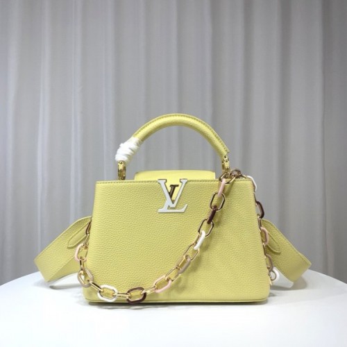 Louis Vuitton M21798 Capucines BB Yellow Leather Bag