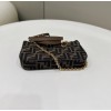 Fendi Zucchino Pouch with Chain Bag