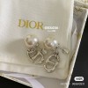 Dior pearl silver earings