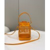 Fendi MON TRESOR net orange leather bag