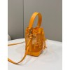 Fendi MON TRESOR net orange leather bag