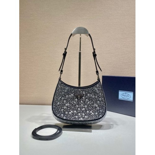 Prada Cleo Glitter in Black