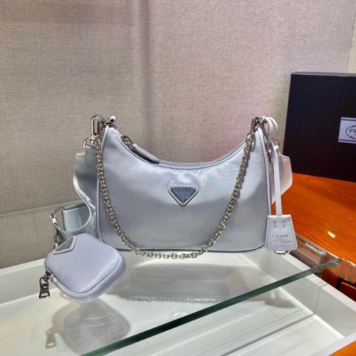 Prada Re-Edition 2005 Nylon Bag Blue 1BH204