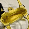 Prada Moon padded yellow nappa leather bag