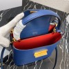 Prada Saffiano Top Handle Bag Blue 1BN012