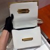 Prada Cahier white leather shoulder bag 1BD045