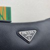 Prada Re-Nylon and Saffiano leather men black shoulder bag