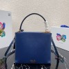 Prada Saffiano Top Handle Bag Blue 1BN012
