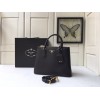 Prada Saffiano Large Tote in Black