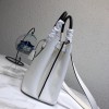 Prada White Leather Tote Bag 1bg148