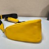 Prada Triangle Yellow Leather Shoulder Bag