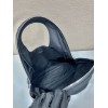Prada black canvas hobo bag