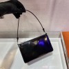 Prada Saffiano leather mini bag in black