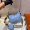 Prada Re-Edition 2005 Saffiano blue leather bag 1BH204