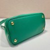 Prada Green Saffiano Leather Mini Galleria Tote Bag