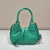 Prada Moon padded green nappa leather bag