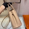 Prada Medium Double tote beige leather bag
