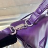 Prada Purple Triangular Padded Nappa Leather Crossbag