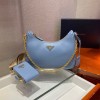 Prada Re-Edition 2005 Saffiano blue leather bag 1BH204