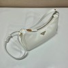 Prada Saffiano White Leather Shoulder Bag