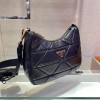 Black Padded nylon shoulder bag