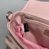 Prada box shoulder bag in pink