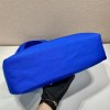 Prada blue canvas hobo bag