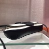Prada White & Black Sidonie Shoulder Bag