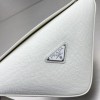 Saffiano leather white belt bag