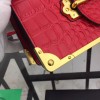 Prada Red Crocodile and Leather Cahier Shoulder Bag 1BA045
