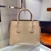 Prada Medium Double tote beige leather bag