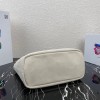 Prada linen blend and leather tote bag BG356