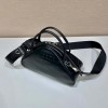 Prada Triangle Black Leather Bag