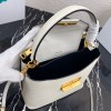 Prada Saffiano Top Handle Bag White 1BN012