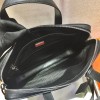 Prada Briefcase Saffiano Black Leather Work Bag